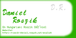 daniel roszik business card